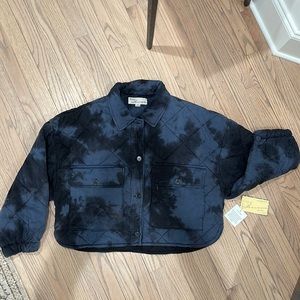 Vintage Havana, long sleeve, quilted jacket, dark navy